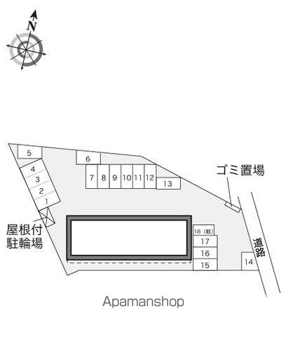 レオパレスパストラル甲斐 107 ｜ 山梨県甲斐市竜王新町391-1（賃貸アパート1K・1階・23.60㎡） その13