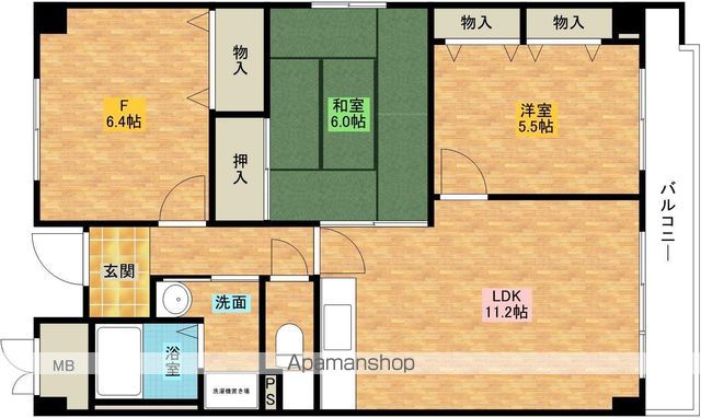 HAPUNA高石の間取り写真