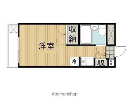 東京都杉並区天沼１丁目[1R/16.17m2]の間取図