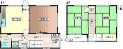樋口貸家[3DK/65.61m2]の間取図