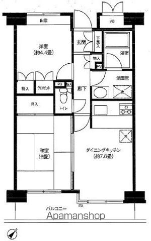 ステラメゾン武蔵小山の間取り写真