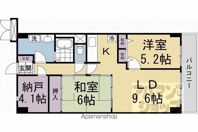 大晋メゾネ西陣今出川の間取り写真