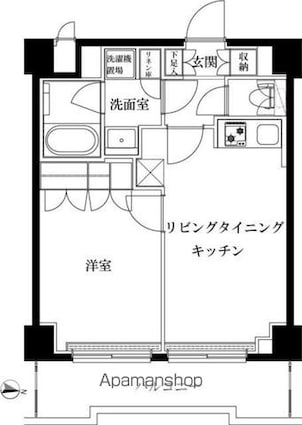 ルーブル志村坂上[1LDK/36.18m2]の間取図