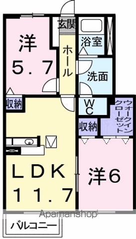 フィール ファインCの間取り写真