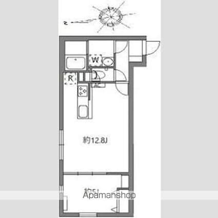 グランピア中野坂上[1LDK/40.03m2]の間取図