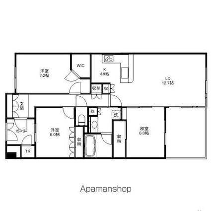 シャリエ大津皇子が丘[3LDK/79.14m2]の間取図