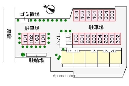 プリムローズＫ　Ⅱ[3LDK/62.74m2]の配置図