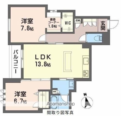 SHAMAISON神通町の間取り写真
