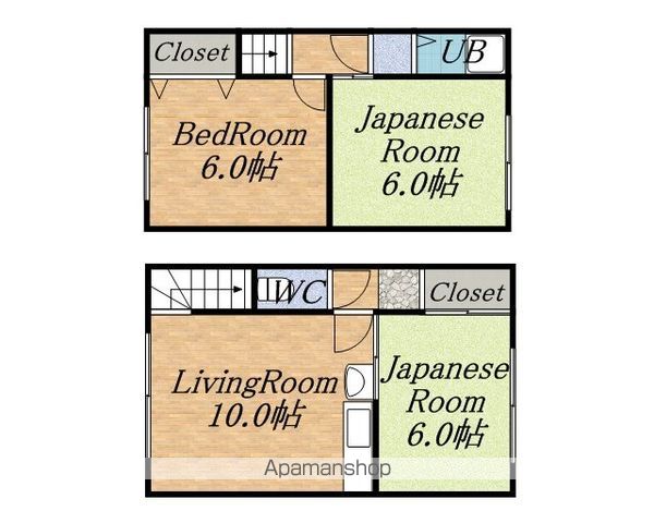 マンション川筋Aの間取り写真
