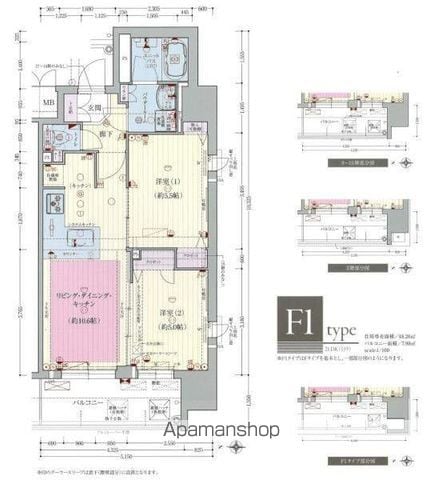 プレサンス松屋町駅前デュオの間取り写真