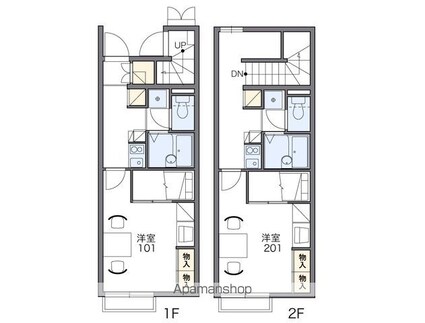 レオパレスエミネンスコート[1K/28.02m2]の間取図