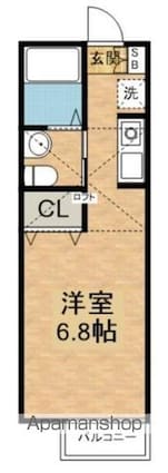 チェルシーコート[1R/21.11m2]の間取図
