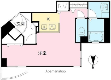 パークナードフィット田園調布[1R/30.95m2]の間取図