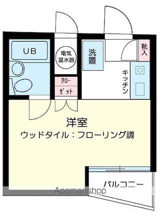 東京都杉並区高円寺南５丁目[1K/16.19m2]の間取図