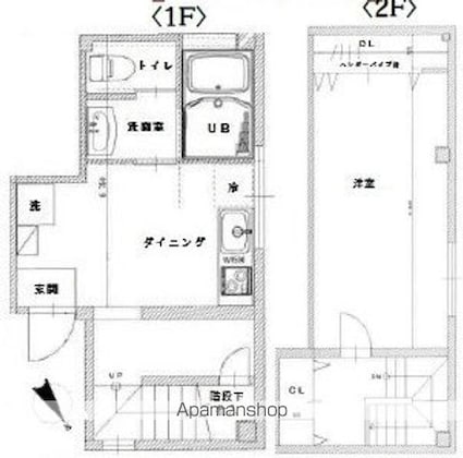 ベルメゾン[1DK/52m2]の間取図