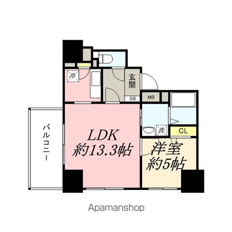 アクタス渡辺通パークシティの間取り