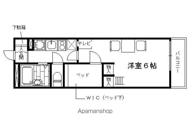 レオパレス府庁前の間取り写真