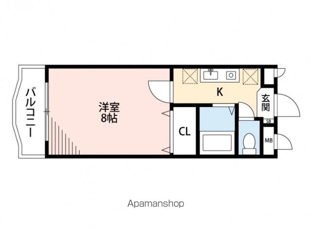 【福岡市博多区竹丘町のマンションの間取り】