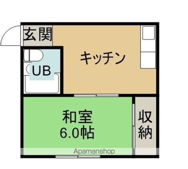 フジコーポ[1DK/25m2]の間取図