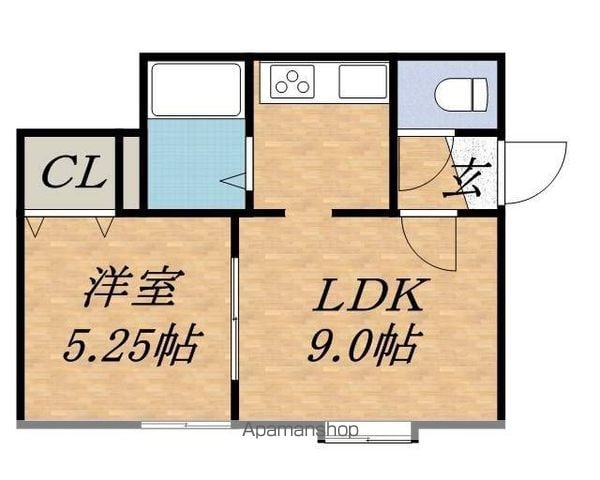 こぉぽらす31の間取り写真