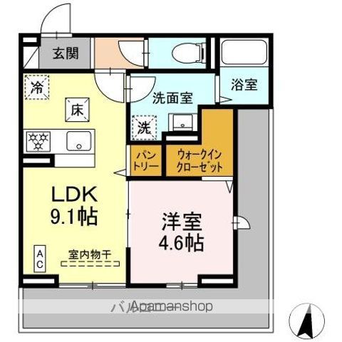 同じ建物の物件間取り写真 - ID:214055968821