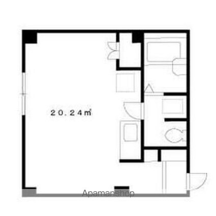 ダイヤモンドレジデンス西大島[1R/20.24m2]の間取図