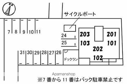 エトール[1LDK/40.09m2]の配置図