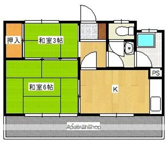 【サンコー第２ハイツの間取り】