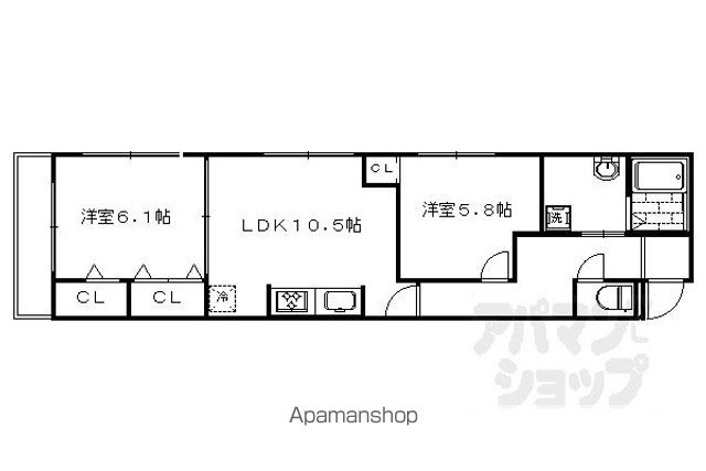 BRILLANTE鳥居本の間取り写真
