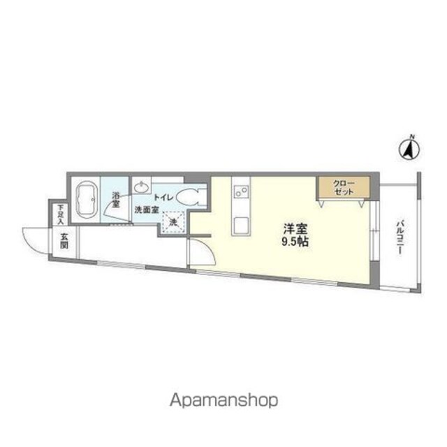 Ｇｒａｎ　Ｄｕｏ三軒茶屋Ⅳ[1R/27.56m2]の間取図