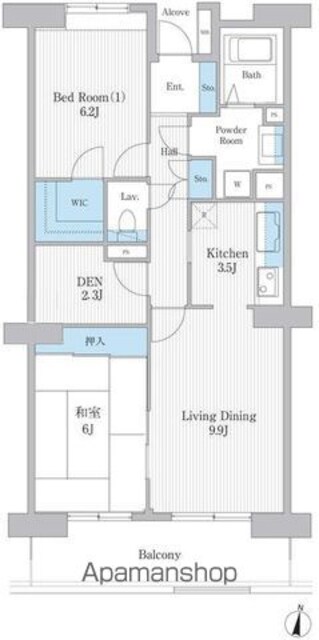 ウイングプラザ[2LDK/70.17m2]の間取図