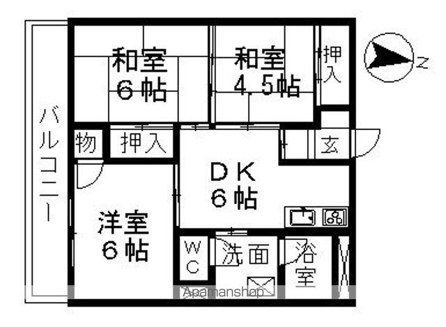 シャトー丸の内の間取り写真