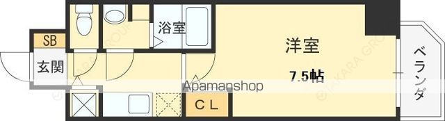 プレサンス梅田東ベータの間取り写真