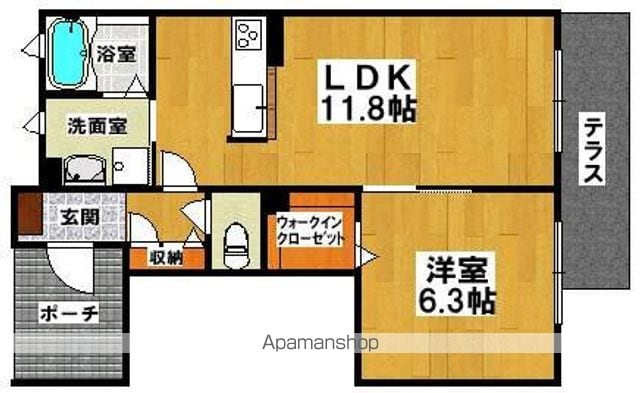 シャーメゾン柏木の間取り写真