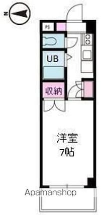 ジョイフル第１小坂[1DK/24.94m2]の間取図