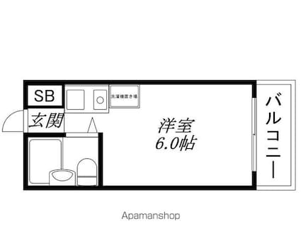 レジデンスＷｉｔｈ[1K/18m2]の間取図