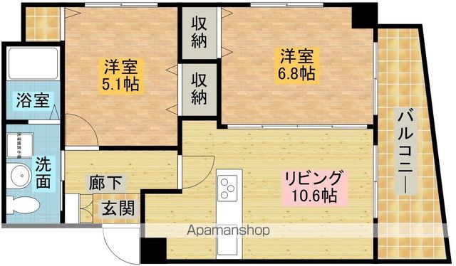 セレブコート木川の間取り写真