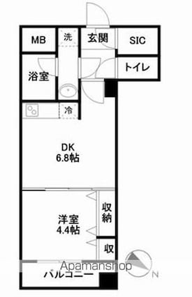 東京都千代田区神田多町２丁目[1DK/30.57m2]の間取図