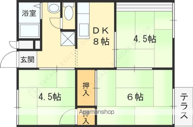 ハイツ福田の間取り写真