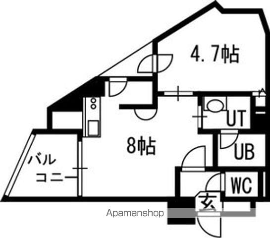 クラッセ円山 WESTの間取り写真
