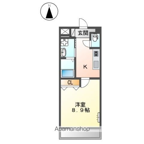 【和歌山市黒田のマンションの間取り】