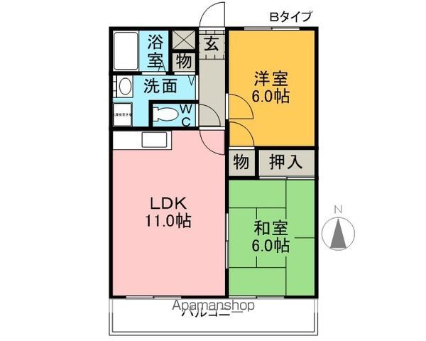 コアロードIの間取り写真