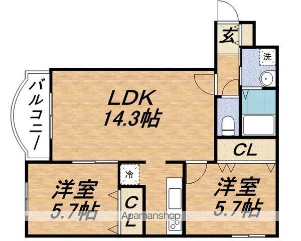 TA21宮ヶ丘の間取り写真