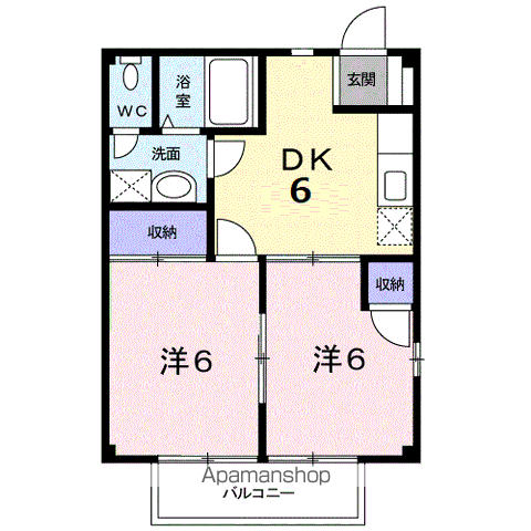 サンシャイン早良Ａの間取り