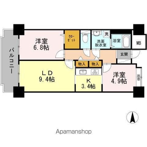 品川シーサイドビュータワー Iの間取り写真