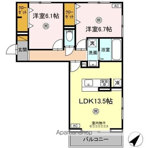 コンフォール古市場　ＡＮＮＥＸの間取り