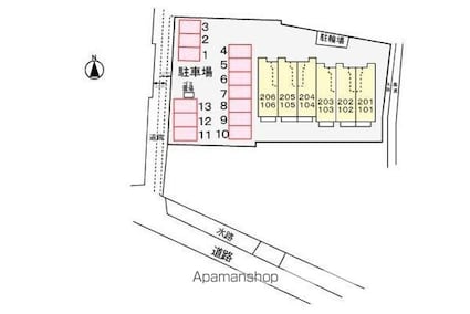 アベンシス５[1R/32.9m2]の配置図