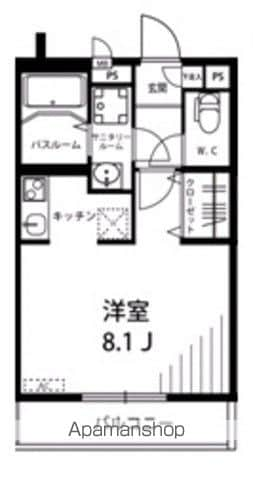 【府中市美好町のアパートの間取り】