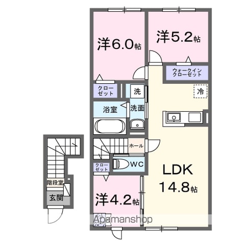 千歳市 2階建 新築の間取り写真