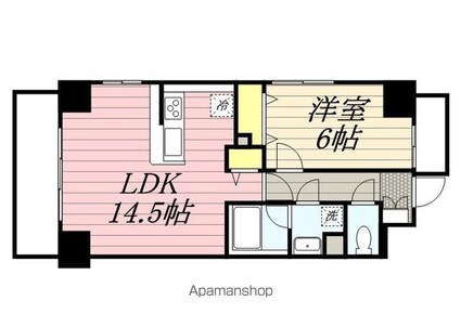 ラ・フォンテーヌ石原[1LDK/47.88m2]の間取図
